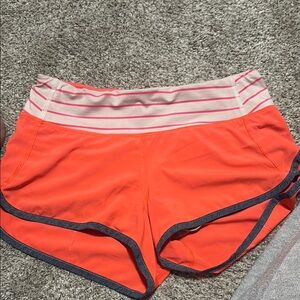 Lululemon Speed Up 2.5” Short Women's Orange Athletic Shorts